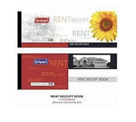 Product Rent Receipt Book Image